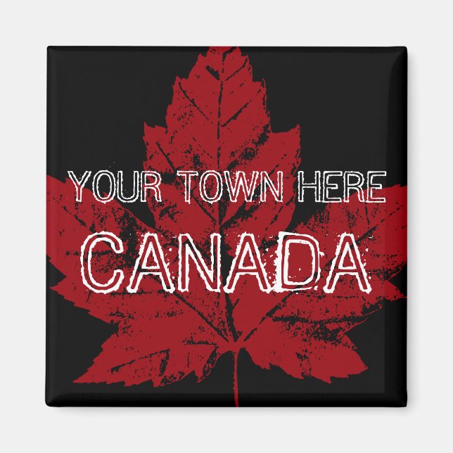 Canada Souvenir Fridge Magnet Personalised Magnets (Front)