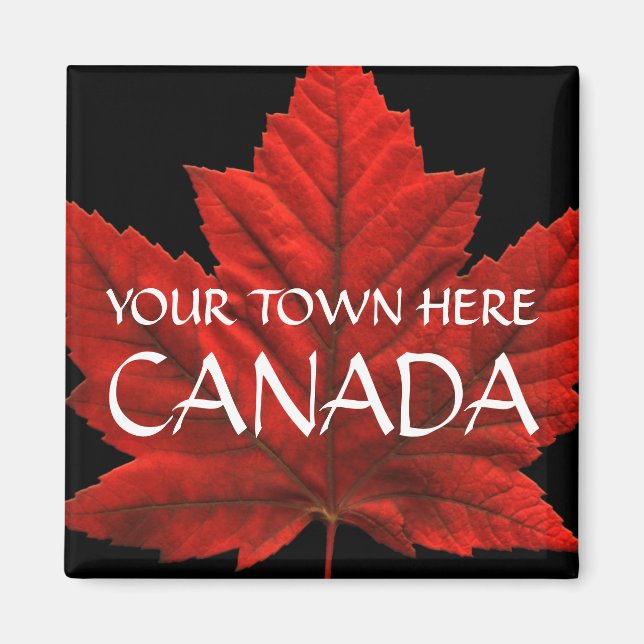 Canada Souvenir Fridge Magnet Personalised Magnets (Front)