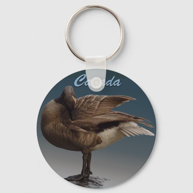 Canada Souvenir Keychain Canada Geese Keepsake (Front)
