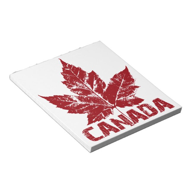 Canada Souvenir Notepad Retro Canada Gifts (Angled)