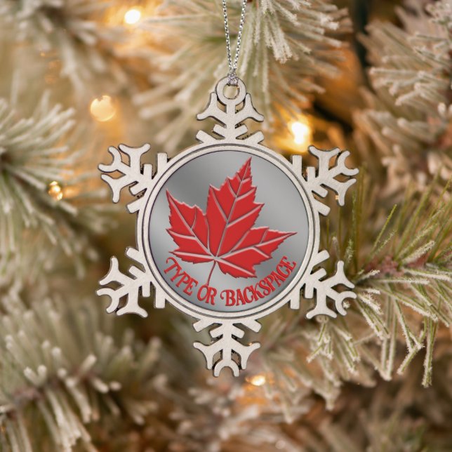 Canada Souvenir Ornament Personalised Canada Gift (Tree)