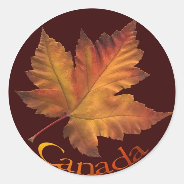 Canada Souvenir Stickers Maple Leaf Canada Sticker (Front)