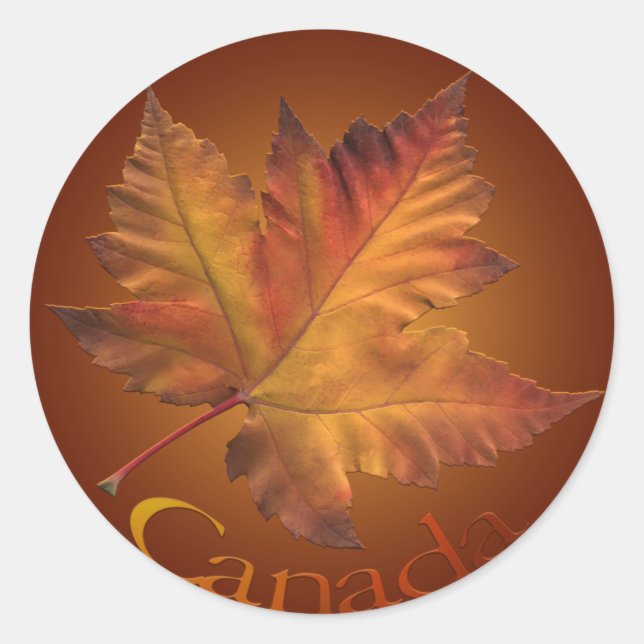 Canada Souvenir Stickers Maple Leaf Stickers (Front)