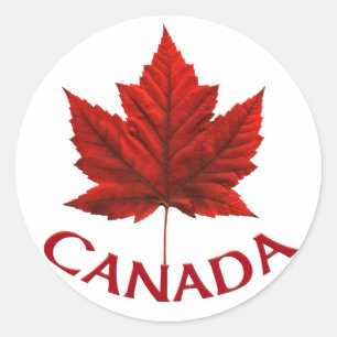 Canada Souvenir Stickers Red Maple Leaf Stickers