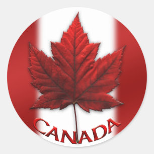 Canada Souvenir Stickers Red Maple Leaf Stickers