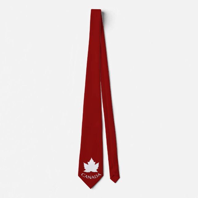 Canada Souvenir Tie Fun Canada Maple Leaf Ties (Front)