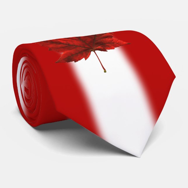 Canada Souvenir Ties Canada Flag Neckties  Gifts (Rolled)