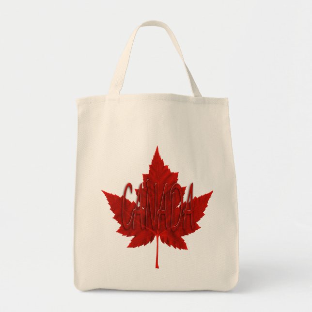 Canada Souvenir Tote Bags Canada Maple Leaf Bags (Front)