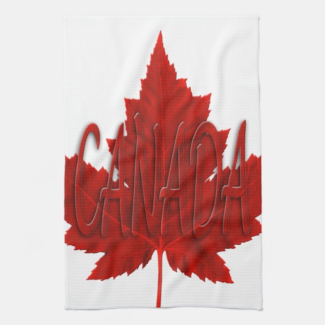 Canada Souvenir Towel Canadian Tea Towel Decor (Vertical)