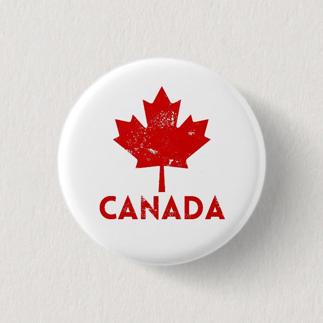 Canada Souvenir Vintage    3 Cm Round Badge (Front)