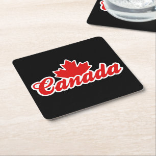 Canada Square Paper Coaster