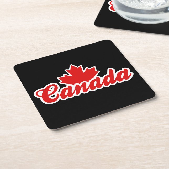 Canada Square Paper Coaster (Angled)