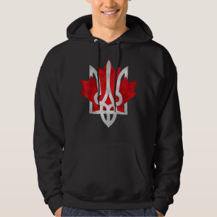 Canada Stand With Ukraine Coat Of Arms Maple Maple Hoodie