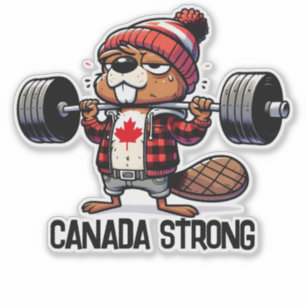 Canada Strong Weight Lifting Beaver
