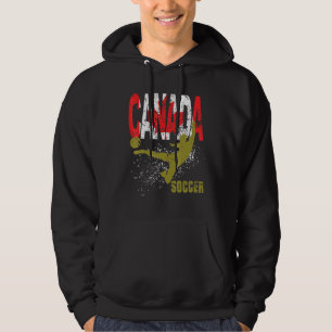 Canada Supporter Soccer Team And Football Player Hoodie