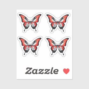 Canada Swallowtail Butterfly Flag Sticker
