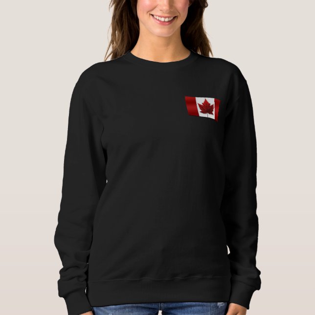 Canada Sweatshirt Women's Canada Flag Shirt Custom (Front)