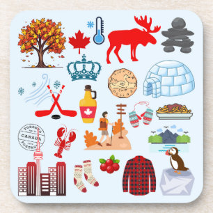 Canada Symbols Coaster