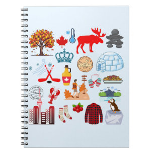 Canada Symbols Notebook