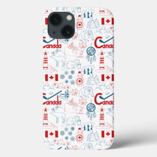 Canada   Symbols Pattern iPhone 13 Case