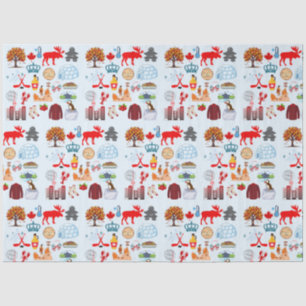 Canada Symbols Tissue Paper