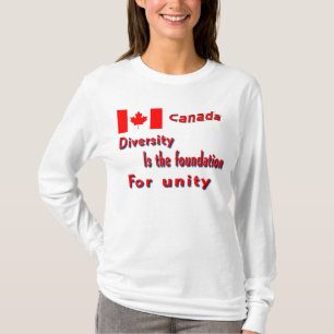 Canada t-shirts-diversity is the foundtn for unity T-Shirt