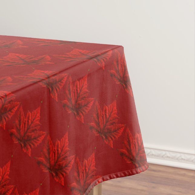 Canada Tablecloth Canada Maple Leaf Tablecloth (In Situ)
