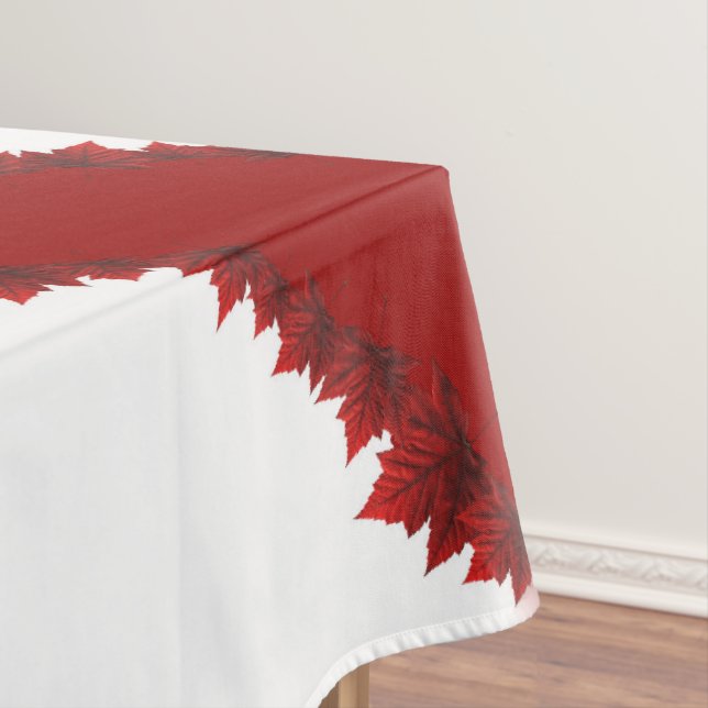 Canada Tablecloth Canada Maple Leaf Tablecloth (In Situ)