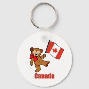 Canada Teddy Bear Keychain