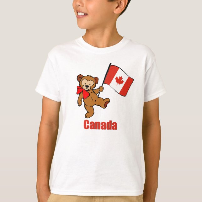 Canada Teddy Bear T-Shirt (Front)