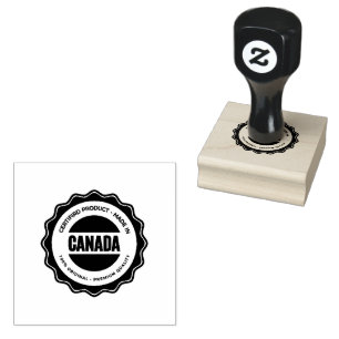 CANADA Text Premium Professional Tool Coffee Ink Rubber Stamp