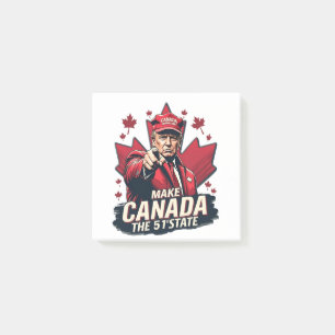Canada the 51st State Trump Canadian Post-it Notes