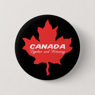 Canada Together and Winning 6 Cm Round Badge