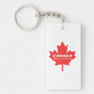 Canada Together and Winning Key Ring