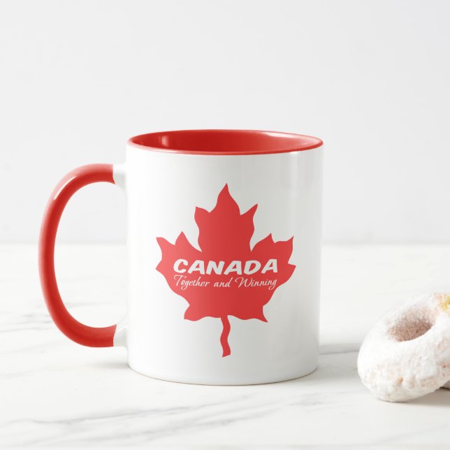 Canada Together and Winning Mug (With Donut)
