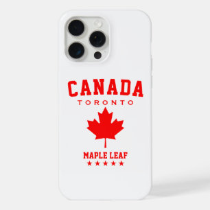 Canada Toronto Maple Leaf Retro Patriotic iPhone 15 Pro Max Case