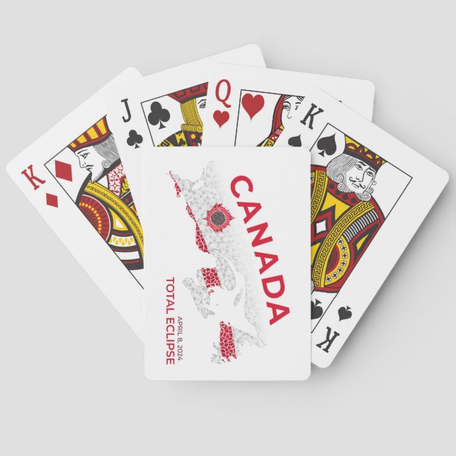 Canada Total Eclipse Playing Cards (Back)