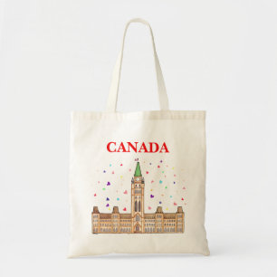 Canada Tote Bag Canadian Parliament House Bag
