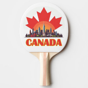Canada Travel Keepsake For Destination Ping Pong Paddle