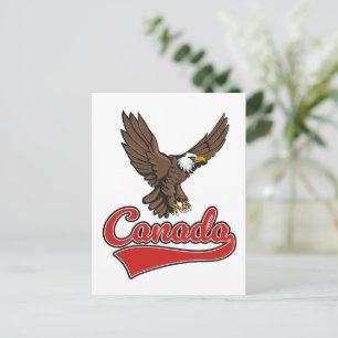 Canada Travel logo Holiday Postcard