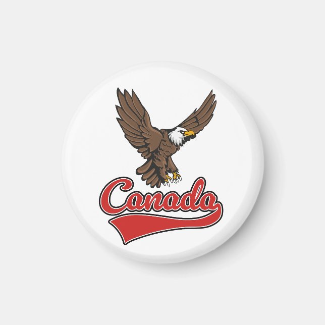 Canada Travel logo Magnet (Front)