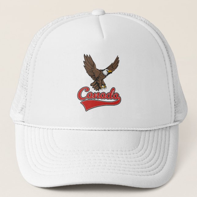 Canada Travel logo Trucker Hat (Front)