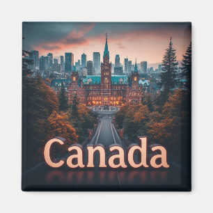 Canada Travel Milestone Keepsake For Explorers Magnet