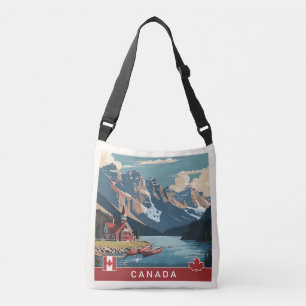 Canada Travel Poster Crossbody Bag