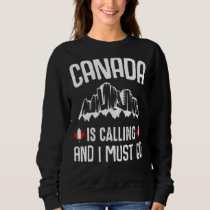 Canada Travel Trip Vacation Holidays Backpacking F Sweatshirt