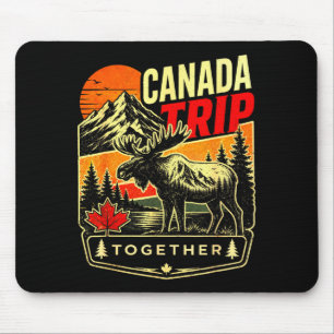 Canada trip moose mountain vacation souvenir mouse pad