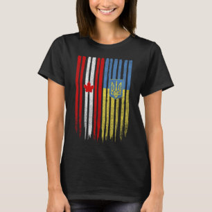 Canada Ukraine Canadian Ukrainian Flag T-Shirt