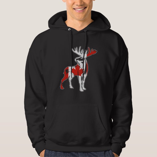 Canada USA America Hockey Canadian Maple Leaf  3 Hoodie (Front)