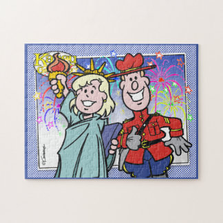 Canada USA Friendship Jigsaw Puzzle