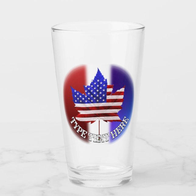Canada USA Glasses US Canada Souvenir Mugs & Cups (Front)